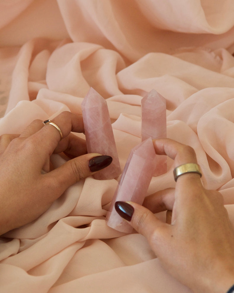 Pink Caribbean Calcite Point