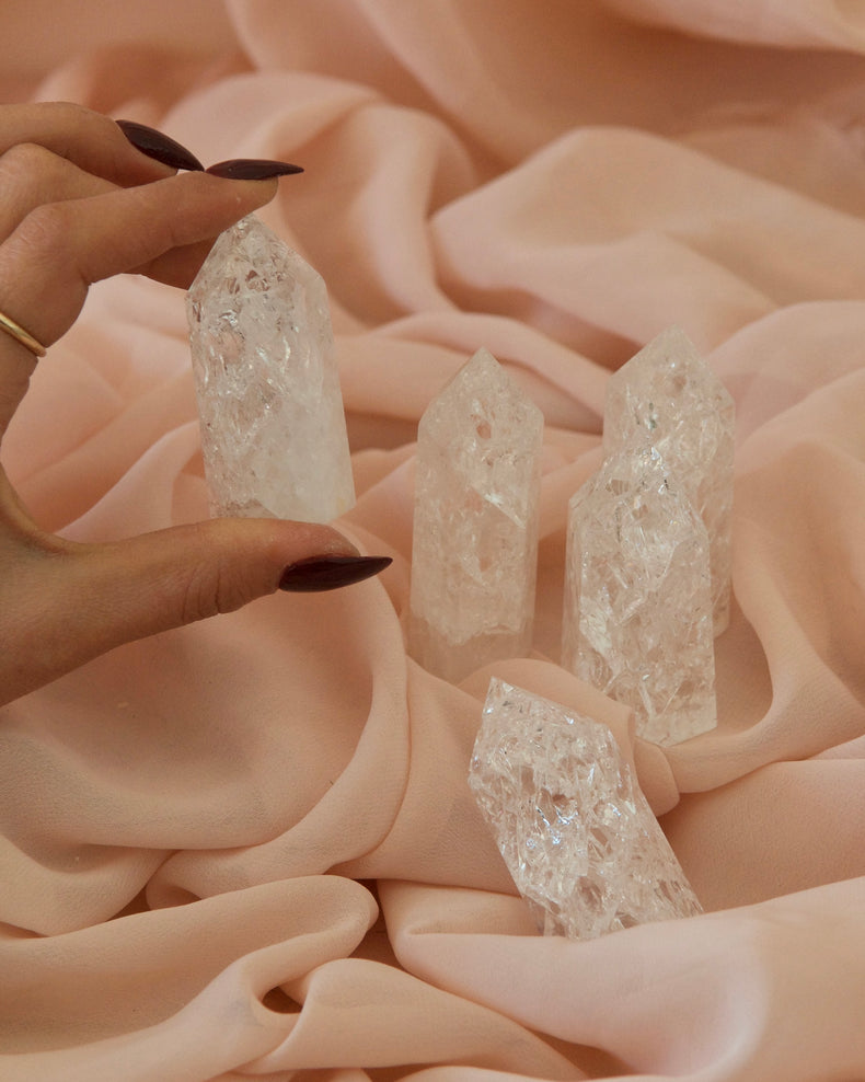 Crackle Quartz Point