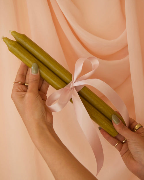 Taper Candle Pair + Holders