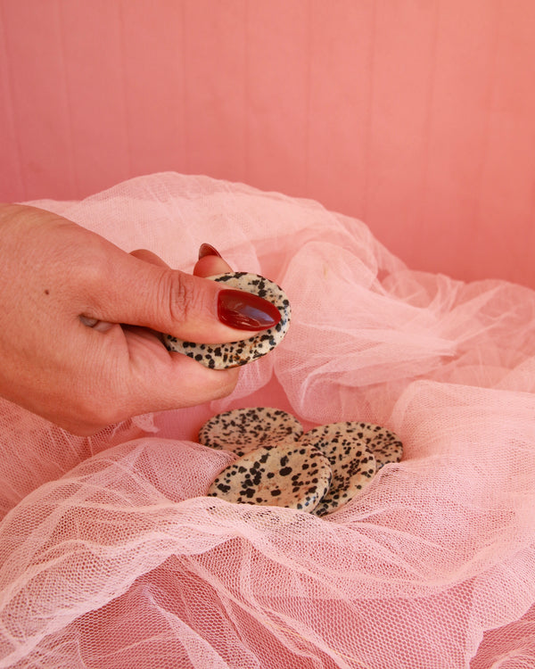 Dalmatian Jasper Worry Stone image 1