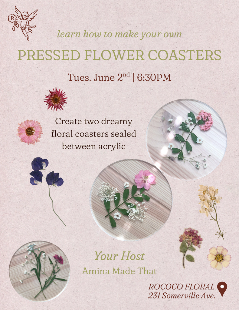 Artisan Series | 6.02 Design Pressed Flower Coasters
